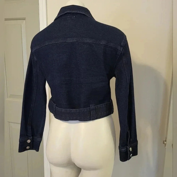 Good American 70's Icon Denim Snap Button Closure Jean Jacket(0)XS - Picture 4 of 15